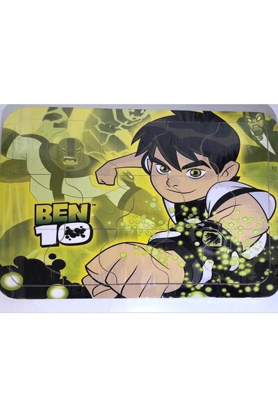 mesmerizingshopp Ben 10 Puzzle Yapboz Ahşap 15 Parça Çocuk Puzlle