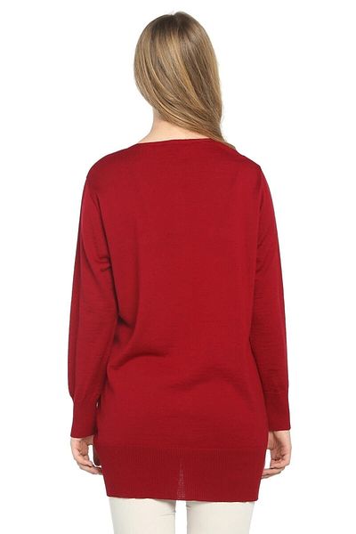 Solo Crystal Jewelled Pocket Jewelled Buttoned Long Cardigan