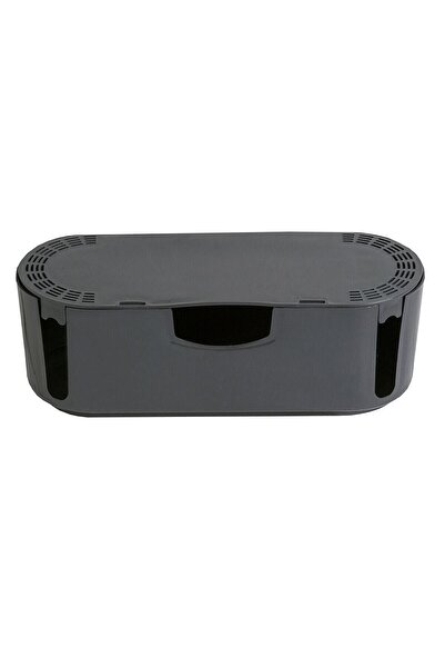 KuzenHome منظم كابلات أسود متعدد المقبس منظم كابلات