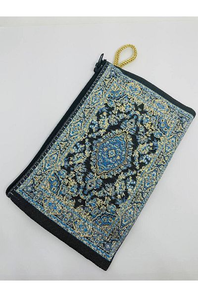 GALATA GIFT Portofel de damă de mărime medie - elegant, cu fermoar, căptușit, portofel pentru monede cu model Kilim 15x10