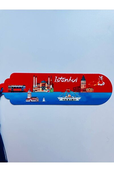 GALATA GIFT Semn de carte cu ciucuri de culoare vibrantă tematică Sfintele Istanbulului