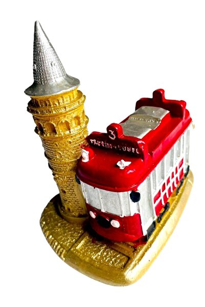 GALATA GIFT Galata Kulesi, Tramvay Biblosu 13*10cm Küçük Boy Galata Kulesi ve...