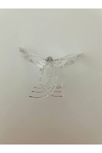 GALATA GIFT Πεταλούδα, Διάφανη, Νέας Γενιάς Μεγάλη Πόρπη 8cm, Στιβαρή Κλιπ μαλλιών με Μήκος Φτερού 4cm