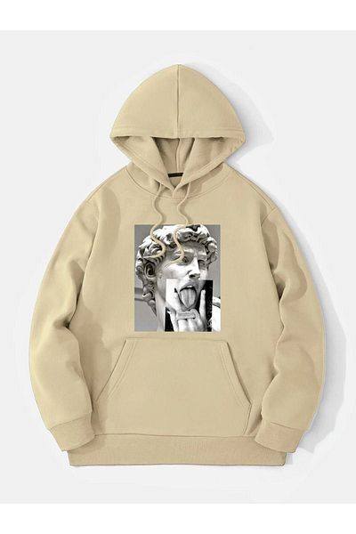 Altamira Φούτερ με κουκούλα Unisex Beige Sculpture με στάμπα