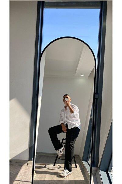 bonnline SİYAH BEZ AYAĞI KUMAŞ BEL LASTİKLİ BAGGY PANTOLON