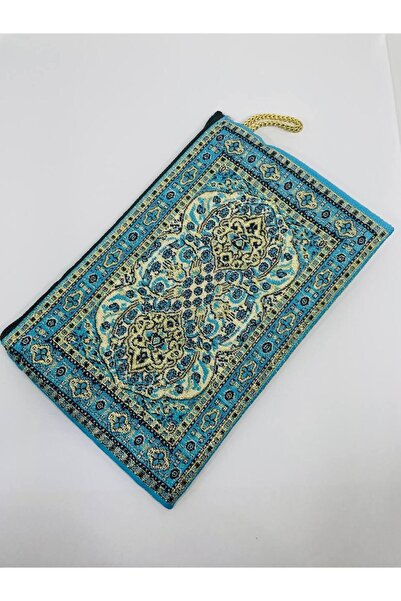 GALATA GIFT Women's Medium Size Wallet - Stylish, Zippered, Lined, Rug Patterned Coin Wallet 15x10