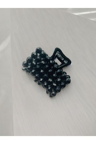 GALATA GIFT Agrafă de păr elegantă cu zirconiu de 4 cm - cleme, mărime medie, coc pe jumătate