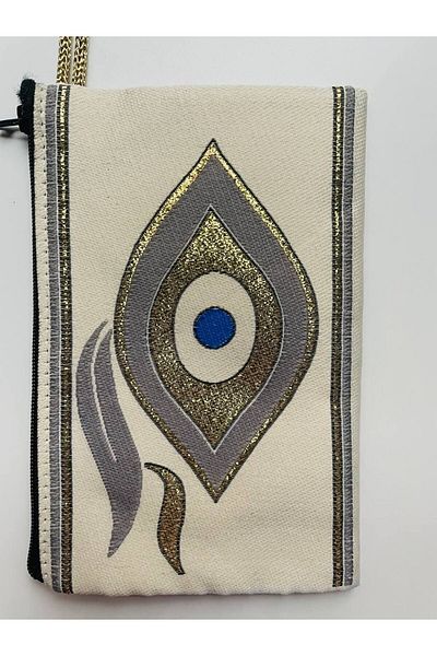 GALATA GIFT Women's Wallet with Evil Eye, Medium Size Stylish Zippered, Lined Wallet