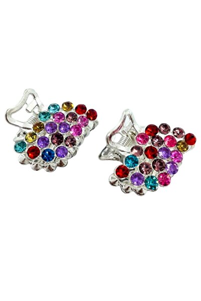 GALATA GIFT Multicolor, strasuri, cleme de prindere, cleme de păr din metal în două piese