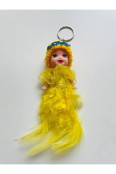 GALATA GIFT 13cm Cute Furry Bag Ornament - Keychain with Baby