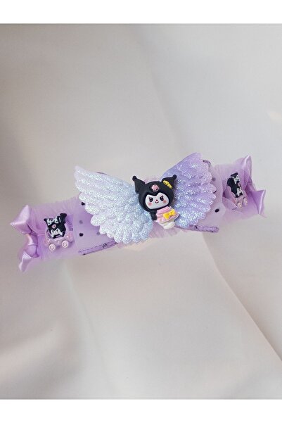Sweet twins accessories Trend Kuromi Coroana pentru copii, mov, cu pompon, cu...