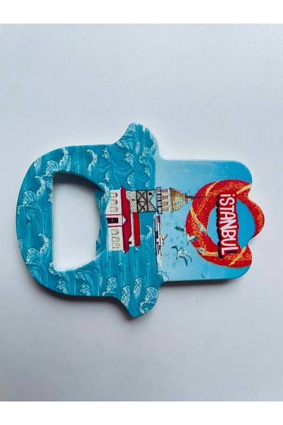 GALATA GIFT Deschizător de sticle în formă de mână de Fatman, cu tematică Istanbul, magnet pentru deschidere