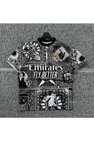 Altamira Emirates Printed Black Oversize Ανδρικό T-Shirt - Crew Neck
