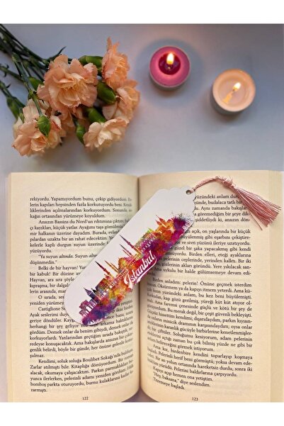 GALATA GIFT Istanbul's Symbols Themed Vibrant, Pink, Tassel Bookmark