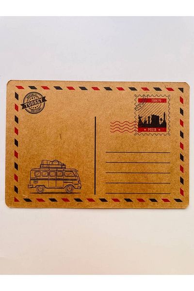 GALATA GIFT Θέμα Κωνσταντινούπολη, Νοσταλγικό, Kraft, Κάρτα, Καρτ ποστάλ, Καρτ ποστάλ, 16*11cm