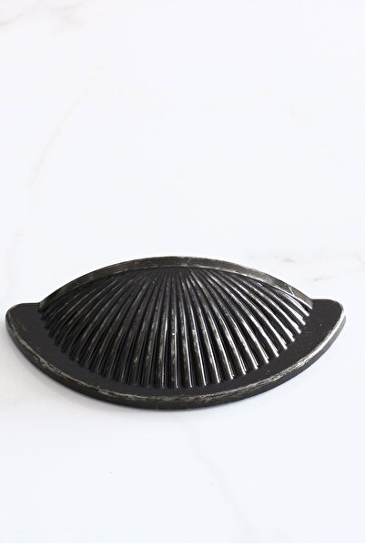 Badem10 Sail Mussel Stone Dish 64mm Buton anticat Mobilier din argint antic Mâner dulap de bucătărie Mâner