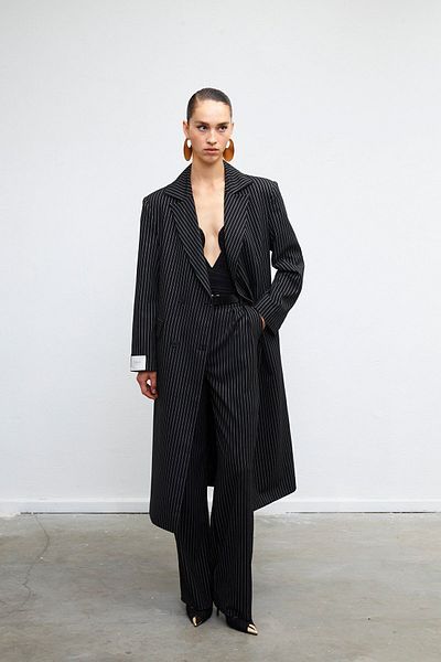 VATKALI Striped fabric trousers