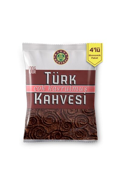 Kahve Dünyası 4'lü Çok Kavrulmuş Türk Kahvesi 100gr