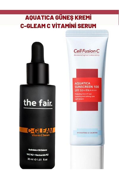 Cell Fusion C Aquatica High Protective Sunscreen and Vitamin Serum - for All Skin Types