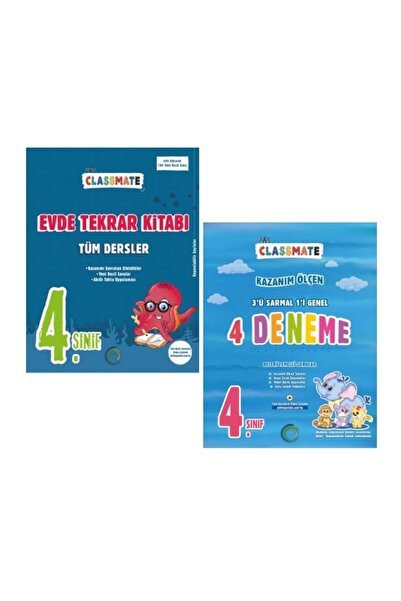 Okyanus Yayınları 4. Sınıf Classmate Tüm Dersler Evde Tekrar Kitabı + Classma...