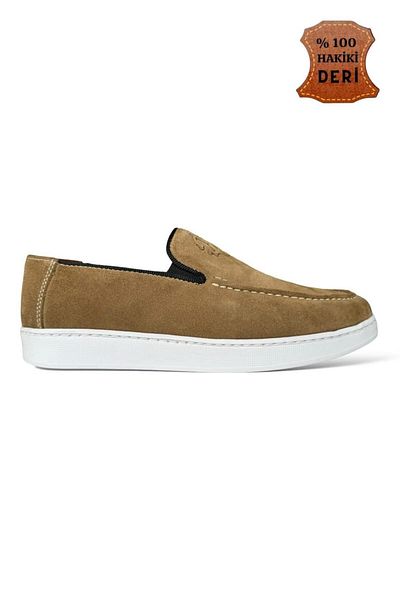 Liger Ανδρικά παπούτσια Leofar από γνήσιο δέρμα Nubuck ΜΠΕΖ