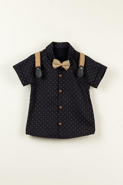 LULU Kids Boy's Summer Suit - Set of 4 with Bow Tie and Slopet