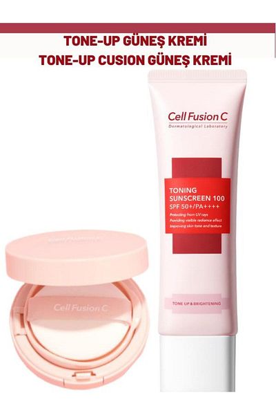 Cell Fusion C Toning Tone up - High Protective and Coloring Compact Sunscreen for All Skin Types
