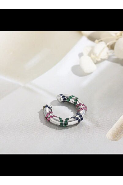 Arescollection kararmaz earcuff sıkıştırmalı kıkırdak conch orbital delik gerektirmeyen küpe