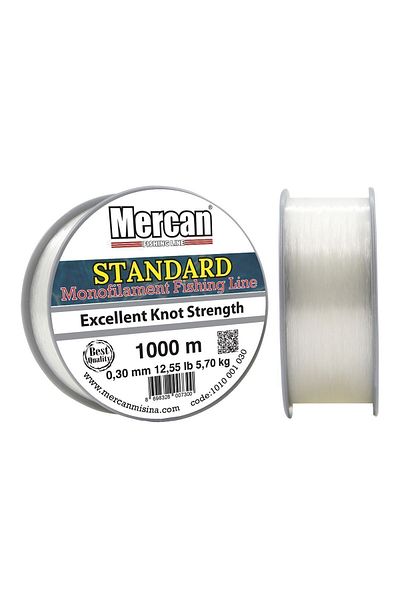 Mercan Standard 1000-800-600-500 M. Transparent Coil Fishing Line
