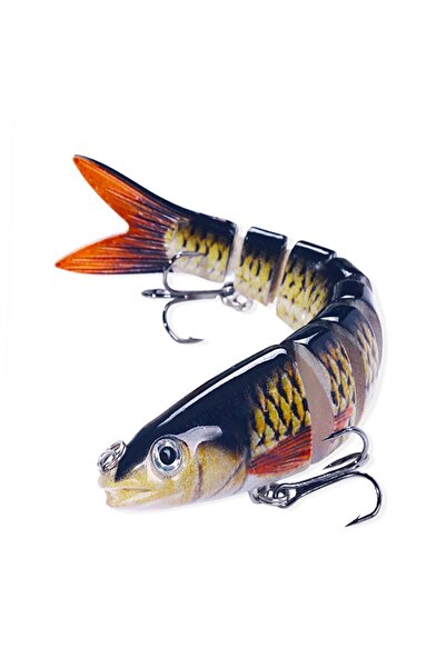 NELİEL 8 Eklemli 3d Görünümlü Spin Rapala 19gr 13,5cm Sahte Balık,maket Balık Wobblers Swimbaiti Yapaybalık