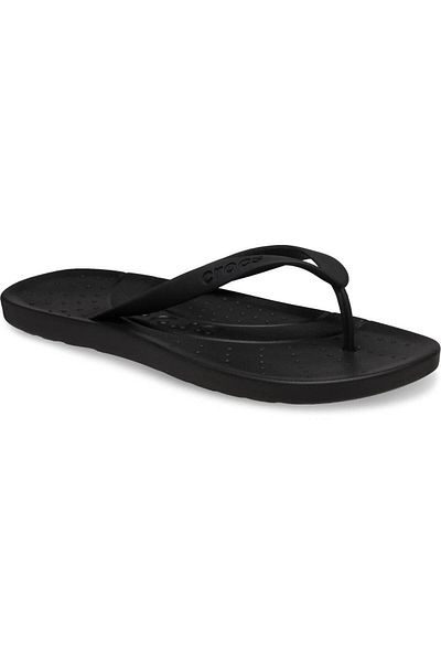 Crocs Άνετες γυναικείες/κοριτσίστικες παντόφλες με ριγέ λογότυπο μάρκας - σαγιονάρες, μαύρη σόλα 210089