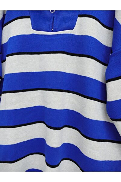 HİJABAYA Трикотажна туніка з коміром - на півзастібці