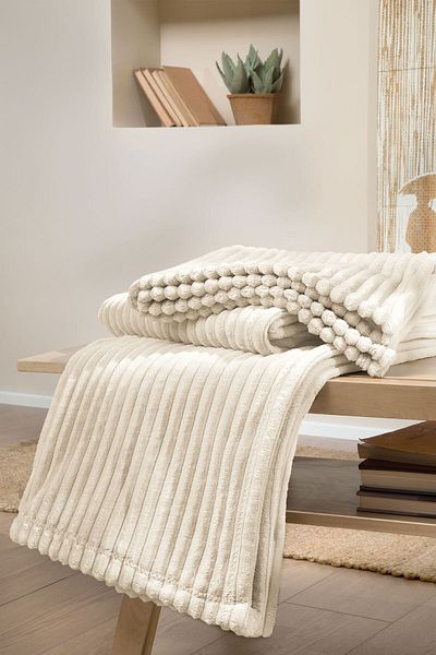 Yataş Holly Wellsoft Tv Blanket 140X190 cm - Champagne