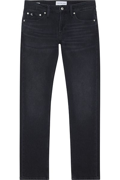 Calvin Klein Men's Comfortable Stretch Denim with Brand Logo Low Waist Thin Leg Five Pockets Suitable for Daily Comfortable Use