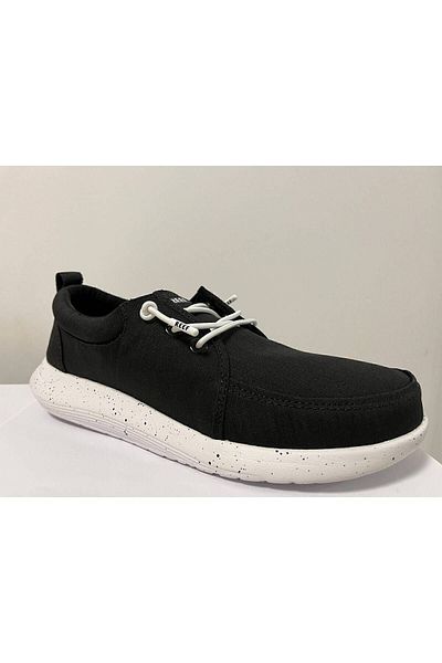 Reef Stil sustenabil pentru bărbați, prietenos cu apa - Moale și susținător Bază confortabilă Logo marca Blac