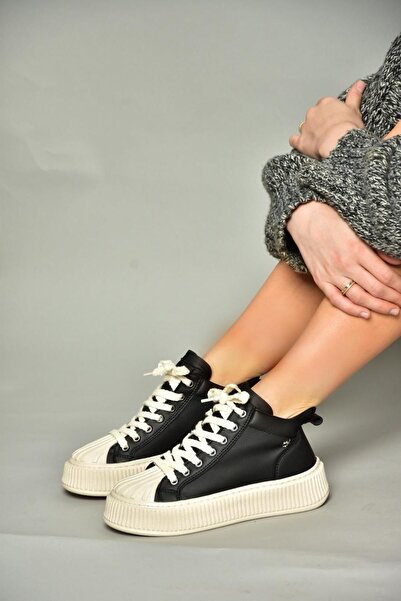 Fox Shoes T 973599609 Vysoké kotníkové černé tenisky Sportovní obuv