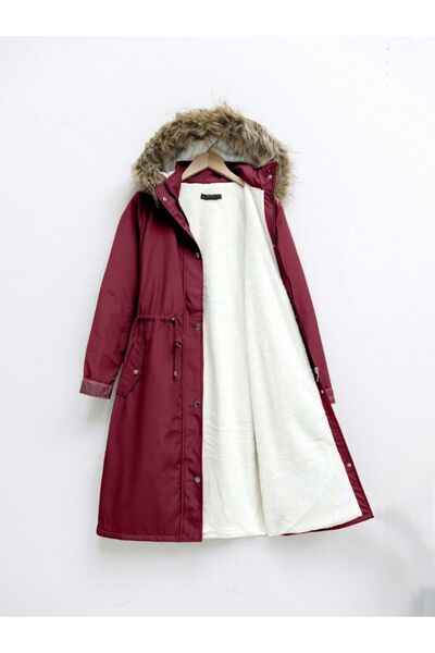 HİJABAYA Plush Dislocation - Hooded Bonding Coat
