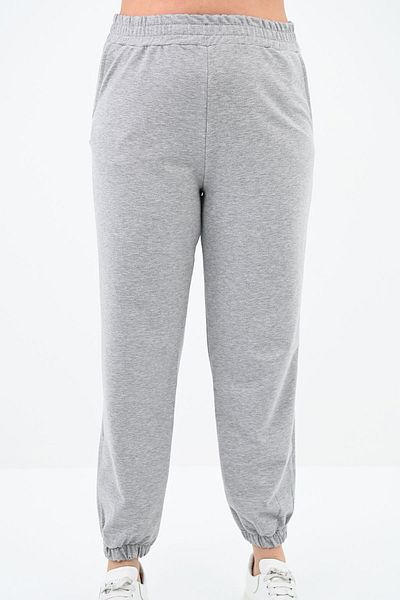 Koza Butik Γυναικείο Σετ Φούτερ Ψηλόμεσο Plus Size 8095-24