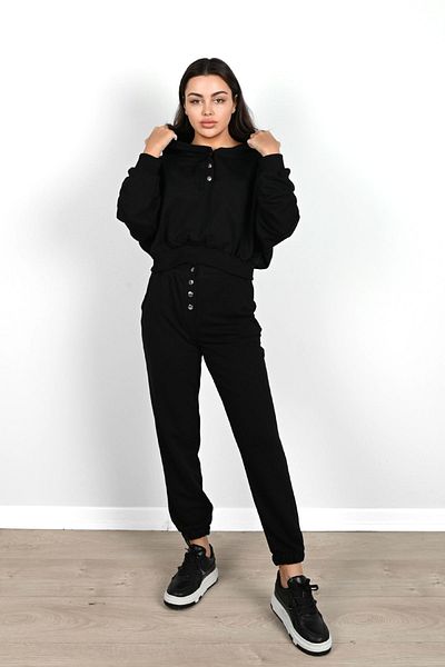 Koza Butik Γυναικείο Σετ Φόρμας με Λεπτομέρεια Crop 3912-24