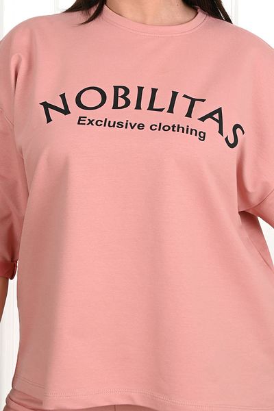 Koza Butik Γυναικείο Σετ Φόρμας με στάμπα Crew Neck - 3699-23