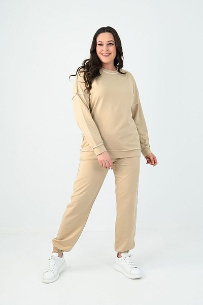 Koza Butik Γυναικείες φόρμες 8082 με ανάστροφη ραφή μεγάλου μεγέθους