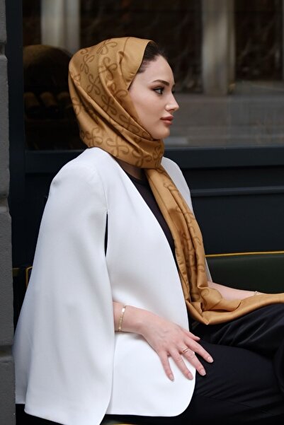 SALU Prime Monogram Serisi Hardal Soft Şal