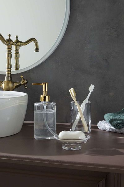 Glamis Selen Concept Clean Model Handmade Glass Bathroom Set Set of 3