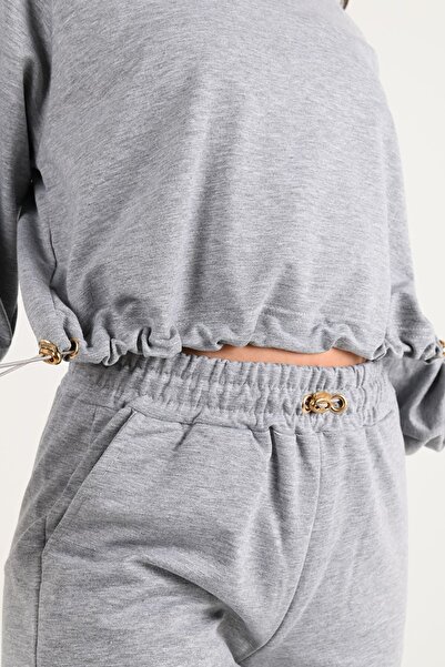 Koza Butik Kadın Ispanyol Paça Eşofman Takımı 3677-23