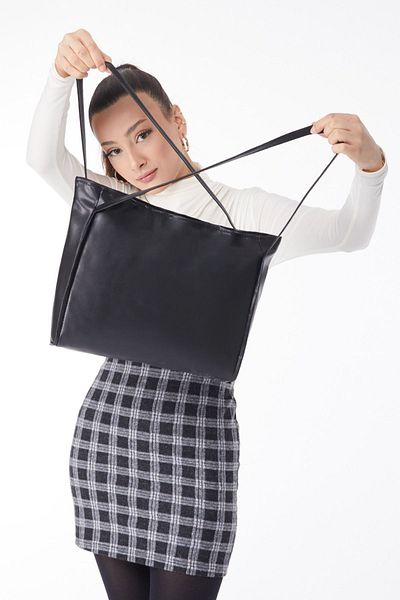 TOFİSA Women's Black Shoulder Bag - 24807