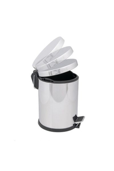 Palex Κάδος απορριμμάτων πεντάλ Chrome 5 lt