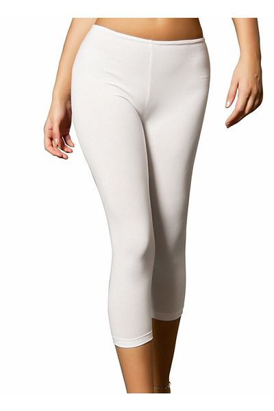 bonbonetti chocolate baby&kids Colanți Capri pentru femei Elite White - Pachet de 3 2102