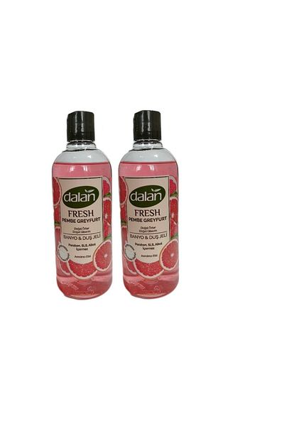 Dalan Fresh Natural Flower Extracts Natural Glycerin Shower Gel Pink Grapefruit Fragrance Purifying Effect 2 Pieces X 500ml