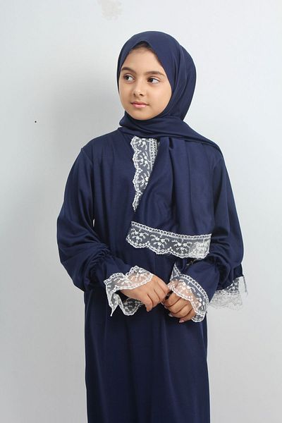 Kutay Collection Κομψό φόρεμα προσευχής για κορίτσια μεσαίου μήκους - Βαμβακερό, κατά του ιδρώτα, Young Ferace