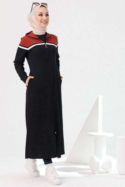 TOFİSA حذاء نسائي بغطاء للرأس بلون الطوب - 4132